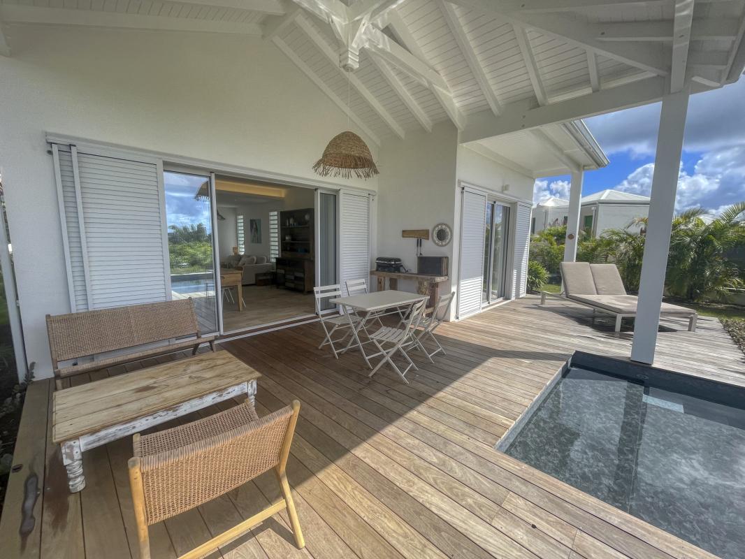 7.Location villa piscine vue mer St François Guadeloupe_Terrasse
